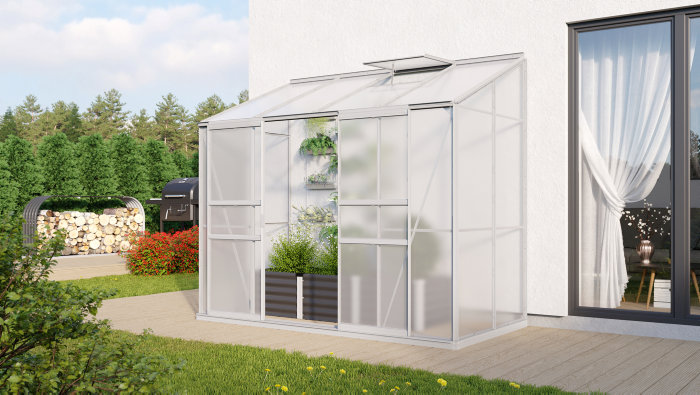 Växthus Ida 3300 Alu Poly 3,3 m² Vitavia